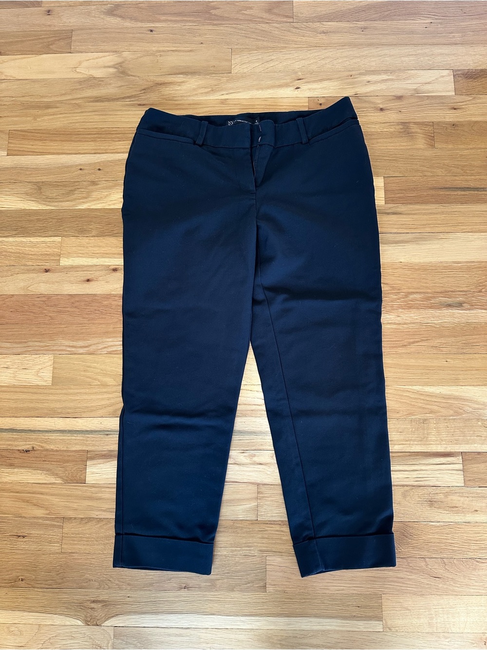New York & Company Women’s Black Dress Pants w/ Cropped Cuff - Size 10